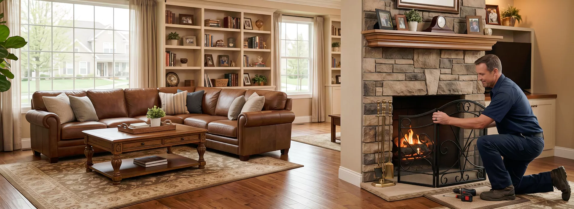 Fireplace Screen Installation San Marcos, TX