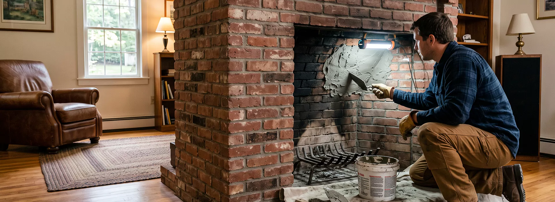Fireplace Smoke Chamber Repair in San Marcos