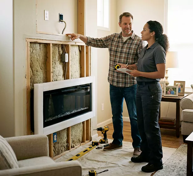 Why San Marcos, TX Homeowners Choose Our Electric Fireplace Installation Team?