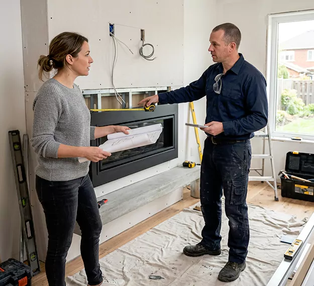 Why San Marcos Homeowners Choose Our Floating Fireplace Installation Team?