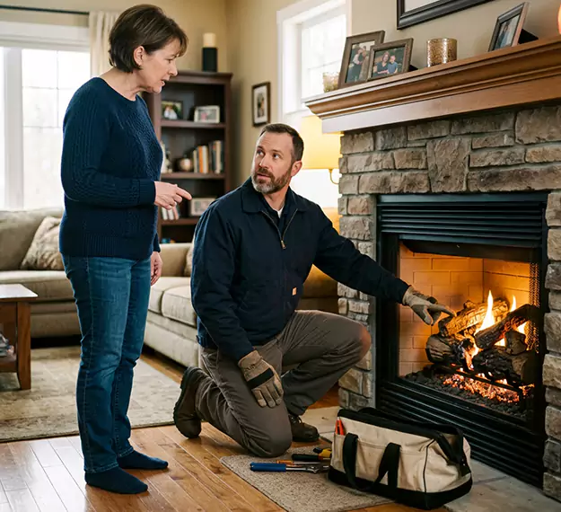 Why San Marcos Homeowners Choose Our Gas Fireplace Logs Team?