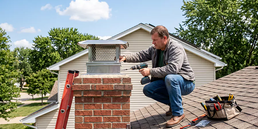 Chimney Top Cover Installation San Marcos
