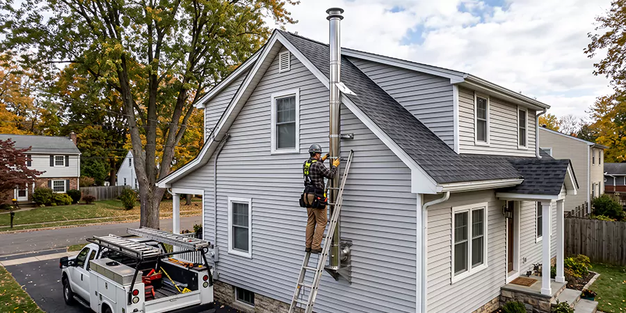 Wood Fireplace Chimney Liner Installation San Marcos